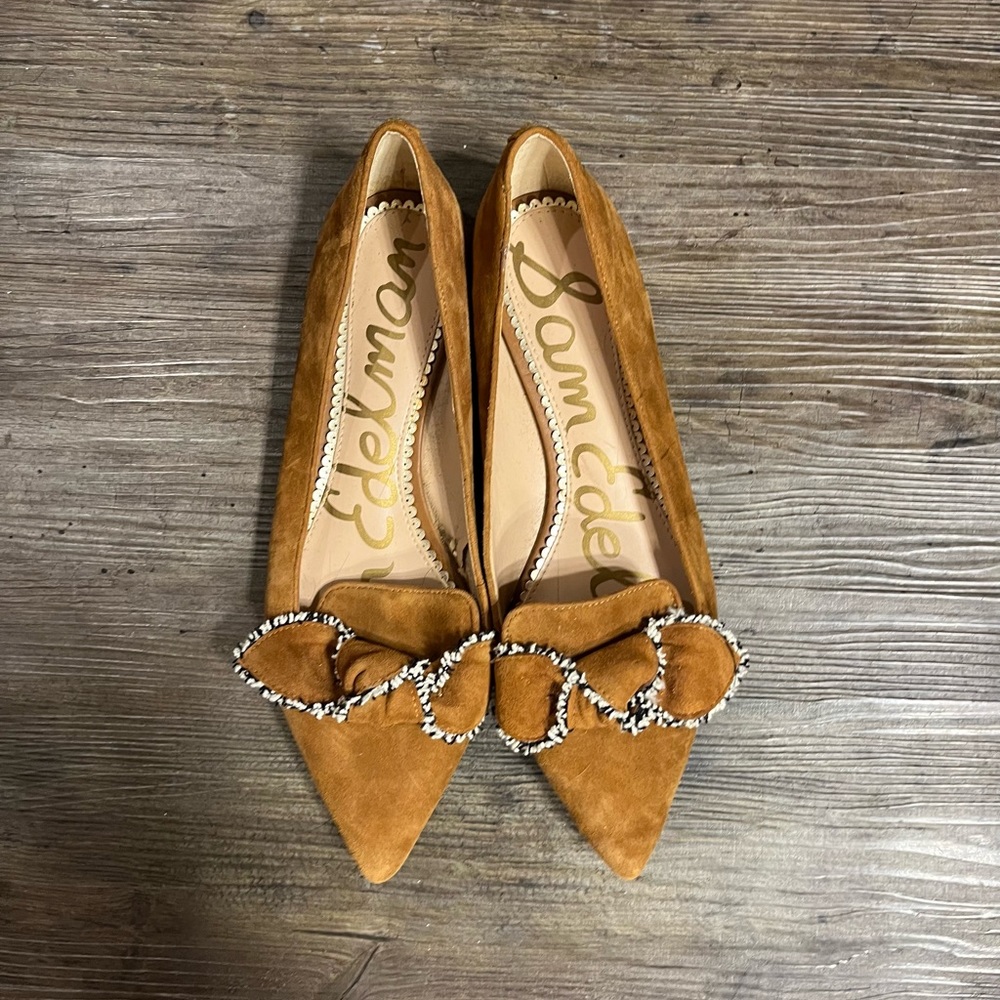 Sam Edelman suede flats, size 9.